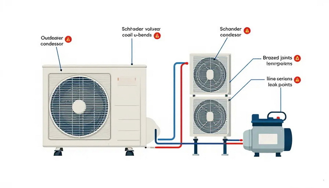 AC Refrigerant Circuit Leak Diagram AC Refrigerant Circuit Leak Diagram