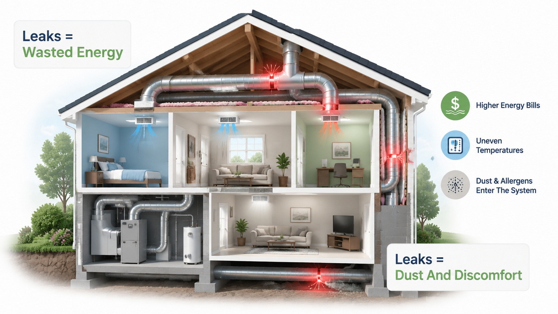 Home Duct Leaks Explained Home Duct Leaks Explained
