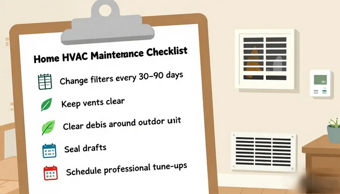 Home HVAC Maintenance Checklist Home HVAC Maintenance Checklist