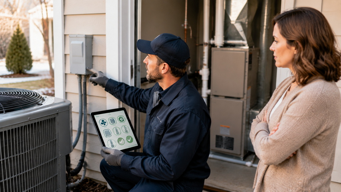 4Professional HVAC Winter Inspection 4Inspection hivernale professionnelle du CVC