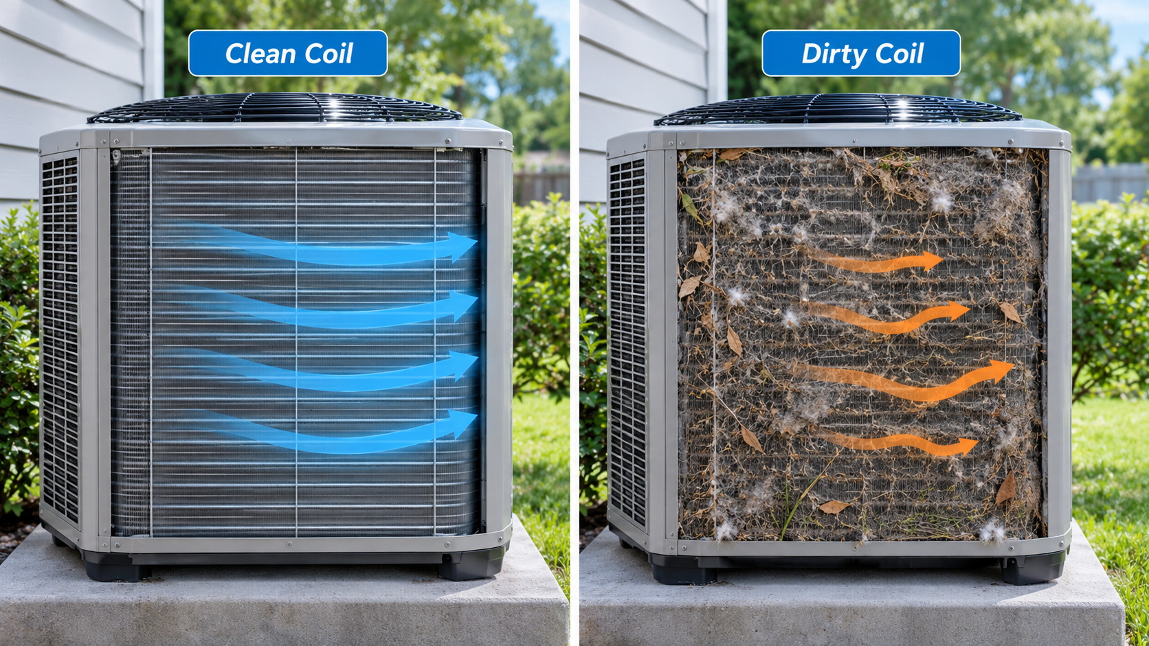 2Clean and Dirty AC Coil Comparison 2Clean and Dirty AC Coil Comparison