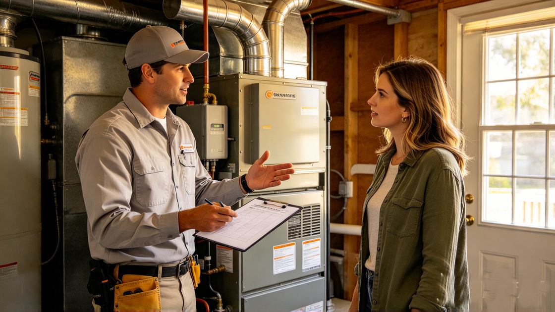 4Technician Explaining Inspection Findings 4Technician Explaining Inspection Findings