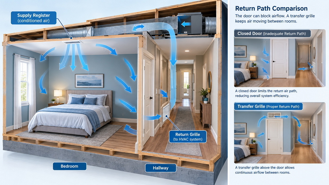 2Bedroom Airflow And Return Path 2Bedroom Airflow And Return Path