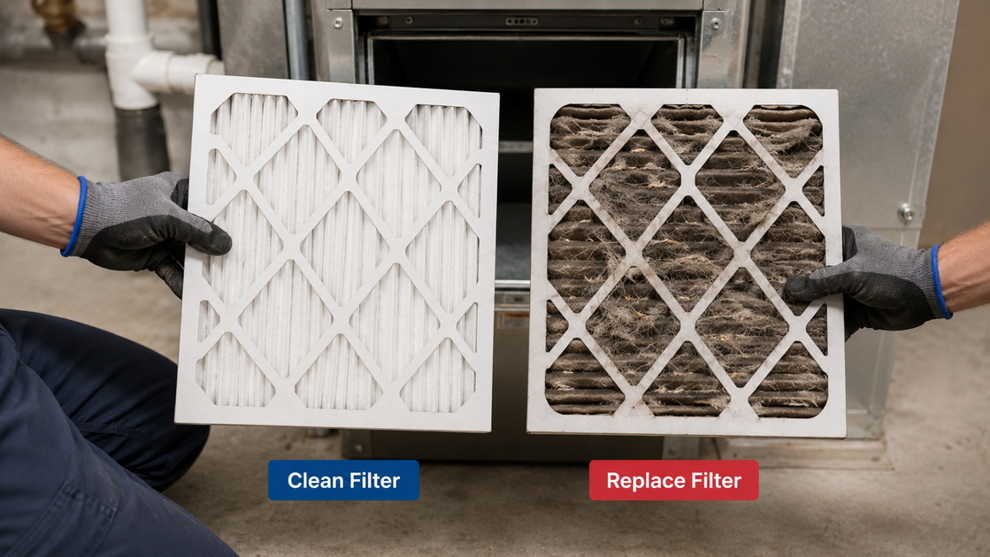 4Clean And Dirty HVAC Filter 4Clean And Dirty HVAC Filter