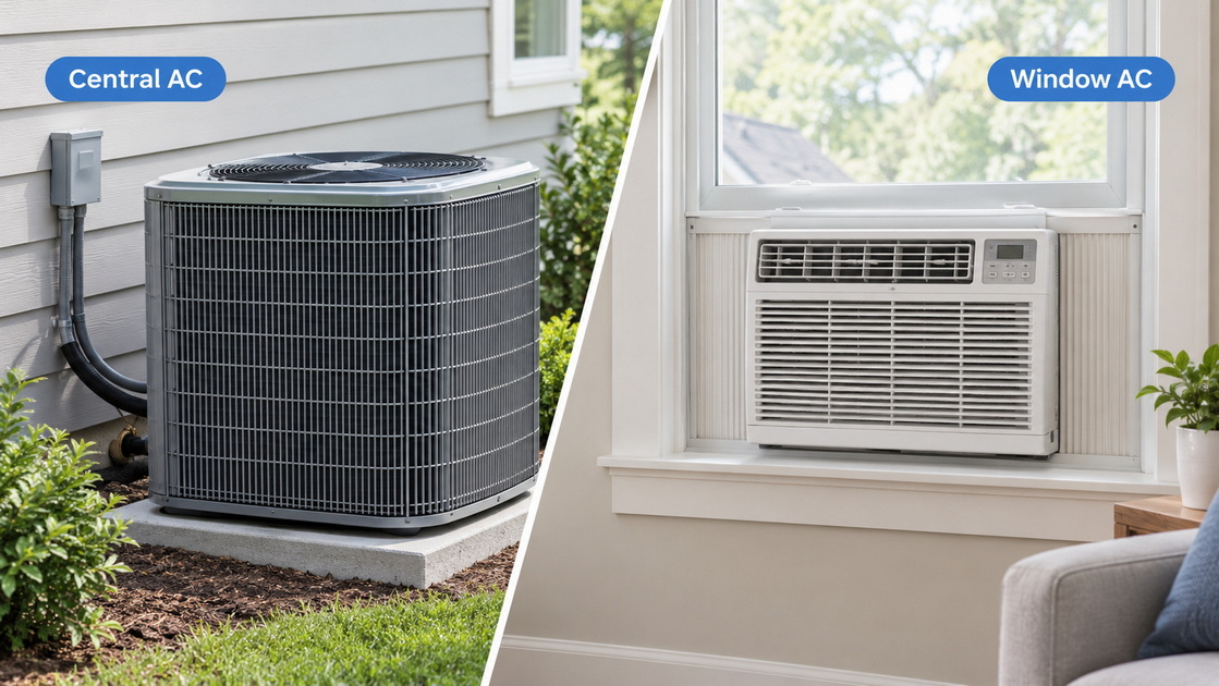 2Central AC And Window AC 2Central AC And Window AC