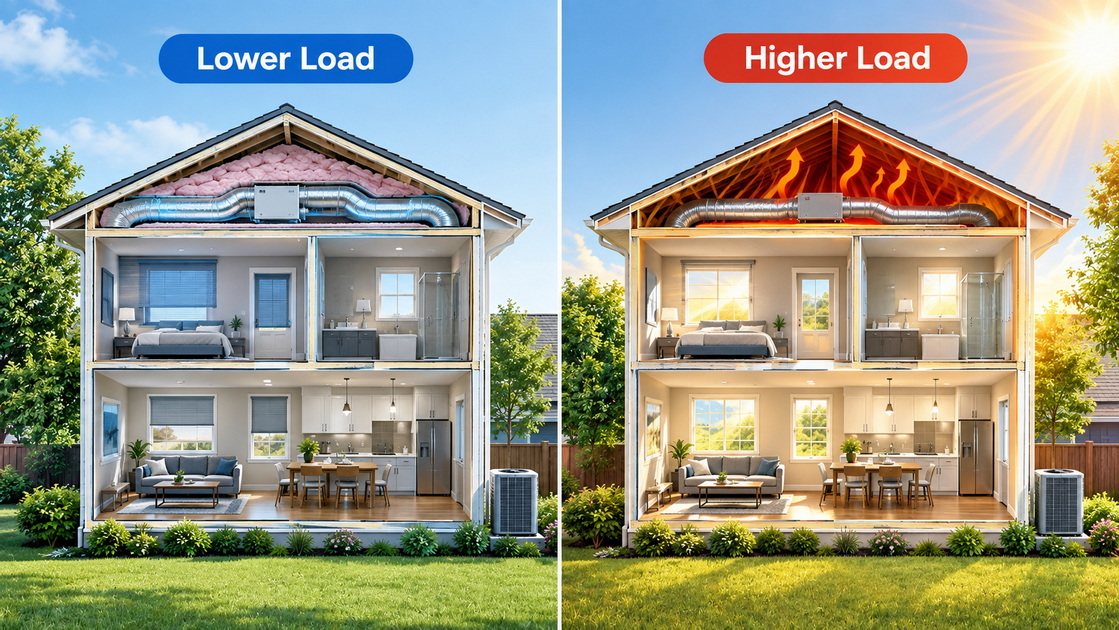 2Same Size Homes Different Cooling Needs 2Same Size Homes Different Cooling Needs