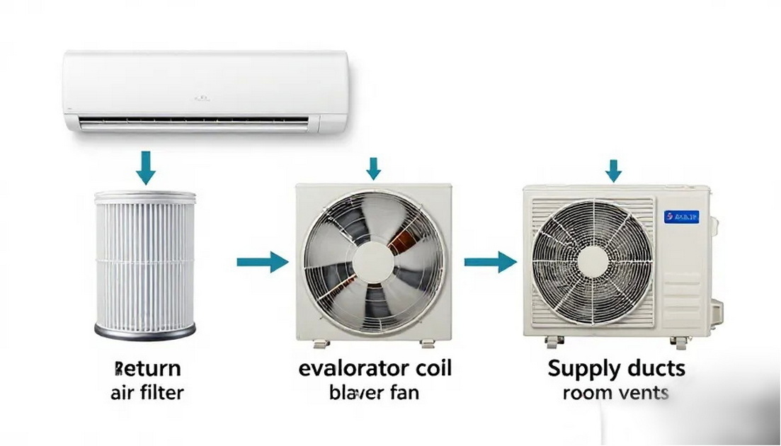 AC Airflow Diagram Filter To Vents AC Airflow Diagram Filter To Vents