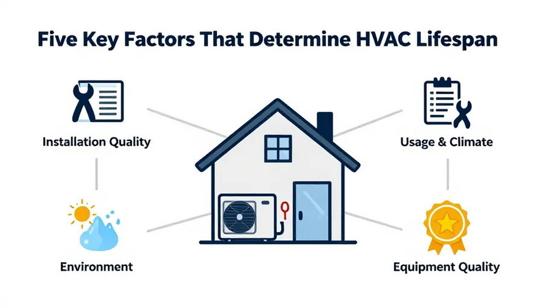 HVAC Lifespan Key Factors HVAC Lifespan Key Factors