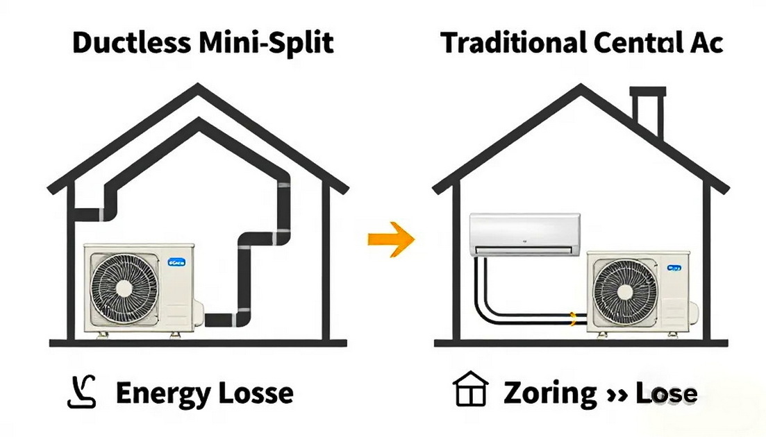 Mini Split Vs Central AC Comparison Mini Split Vs Central AC Comparison