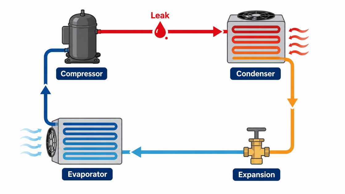 3Refrigerant Leak Heat Flow Diagram 3Refrigerant Leak Heat Flow Diagram