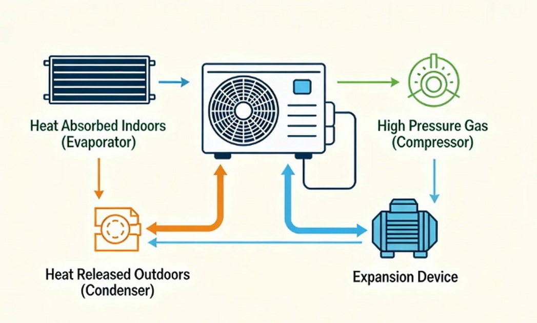 AC Refrigeration Cycle Diagram AC Refrigeration Cycle Diagram