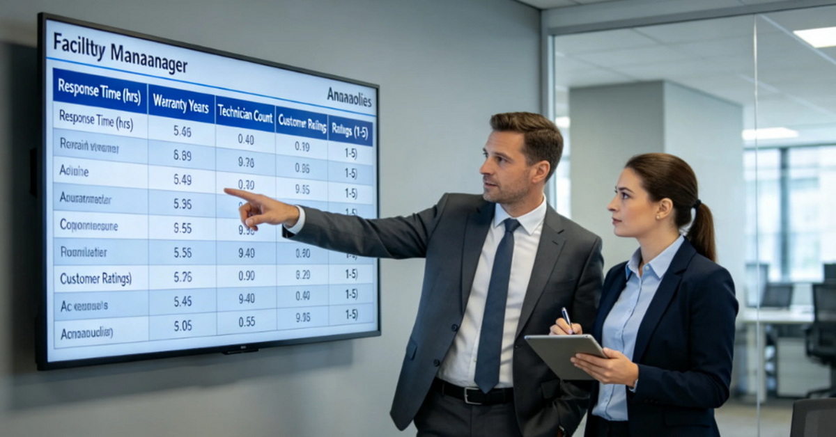 Vendor Evaluation For AC Repair Vendor Evaluation For AC Repair