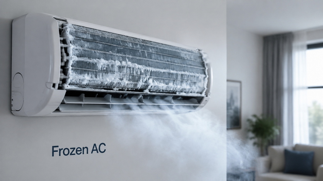 1Frozen Ac Unit Warning 1Frozen Ac Unit Warning
