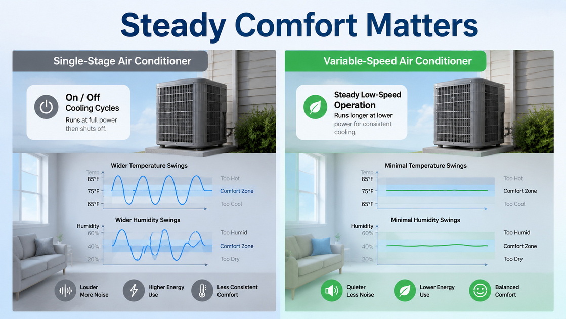 3Single Stage And Variable Speed Comparison 3Single Stage And Variable Speed Comparison