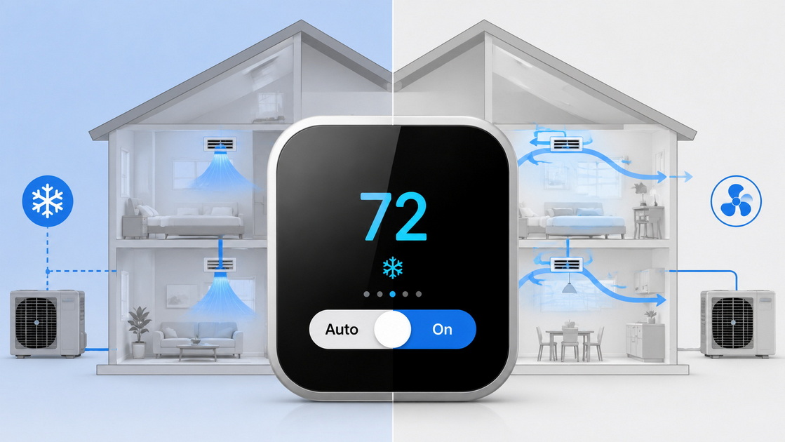 1Auto Vs On Fan Modes 1Auto Vs On Fan Modes