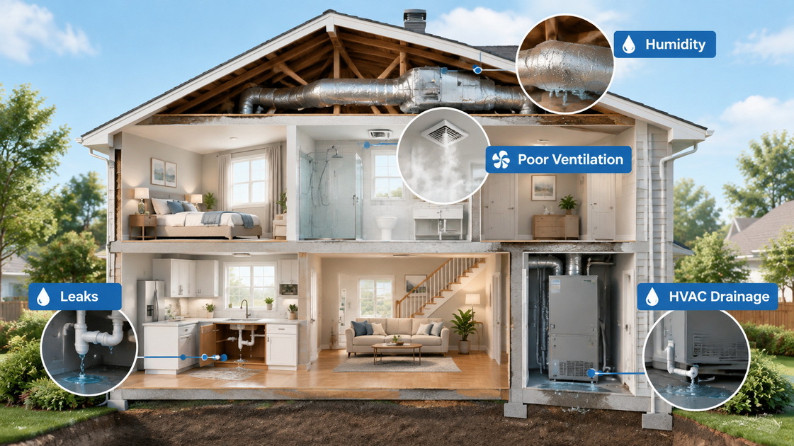 2Common Causes Of Mold In Homes 2Common Causes Of Mold In Homes