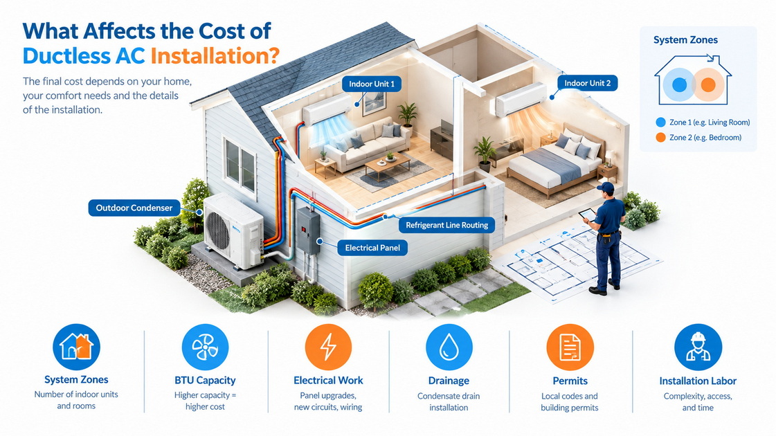 3What Affects Mini Split Installation Cost 3What Affects Mini Split Installation Cost