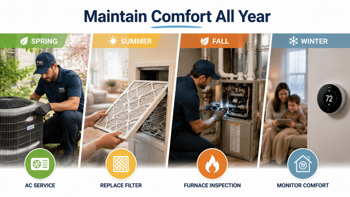 4Seasonal HVAC Maintenance Checklist 4Seasonal HVAC Maintenance Checklist