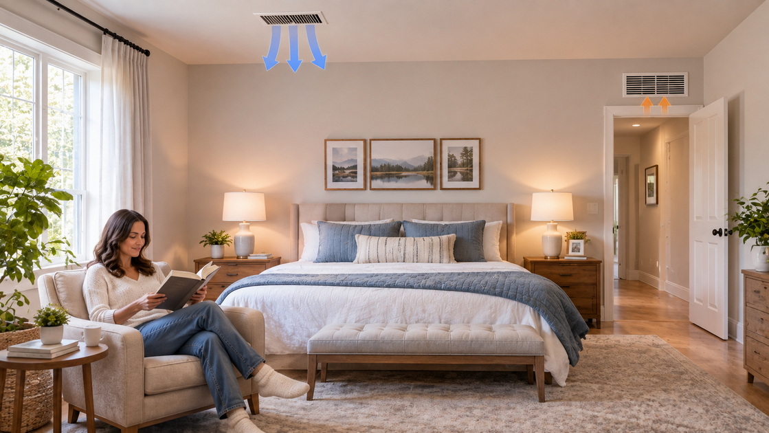 4Comfortable Bedroom After Airflow Evaluation 4Comfortable Bedroom After Airflow Evaluation