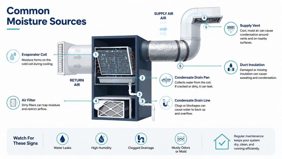 2HVAC Moisture Problem Areas 2HVAC Moisture Problem Areas