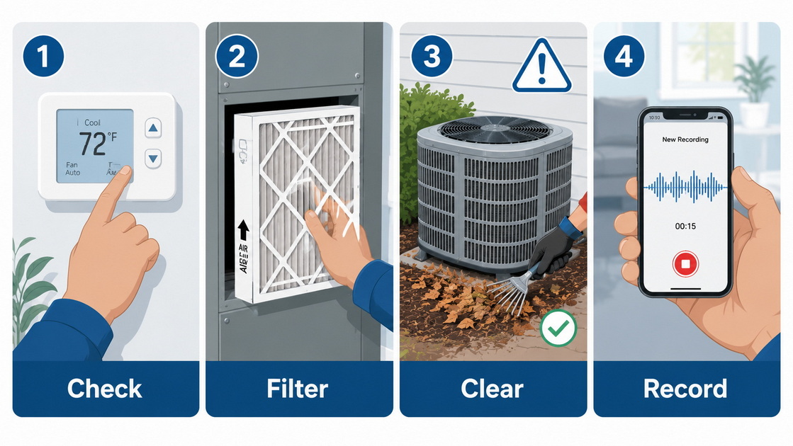 3Safe AC Noise Check Steps