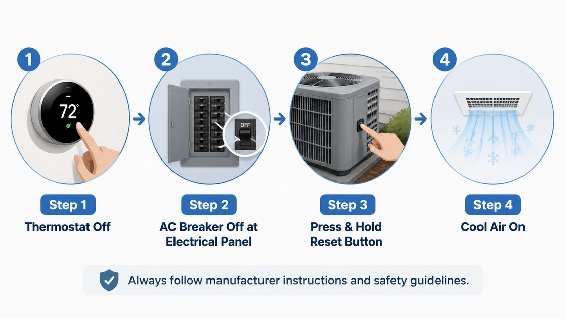 1Central AC Reset Steps