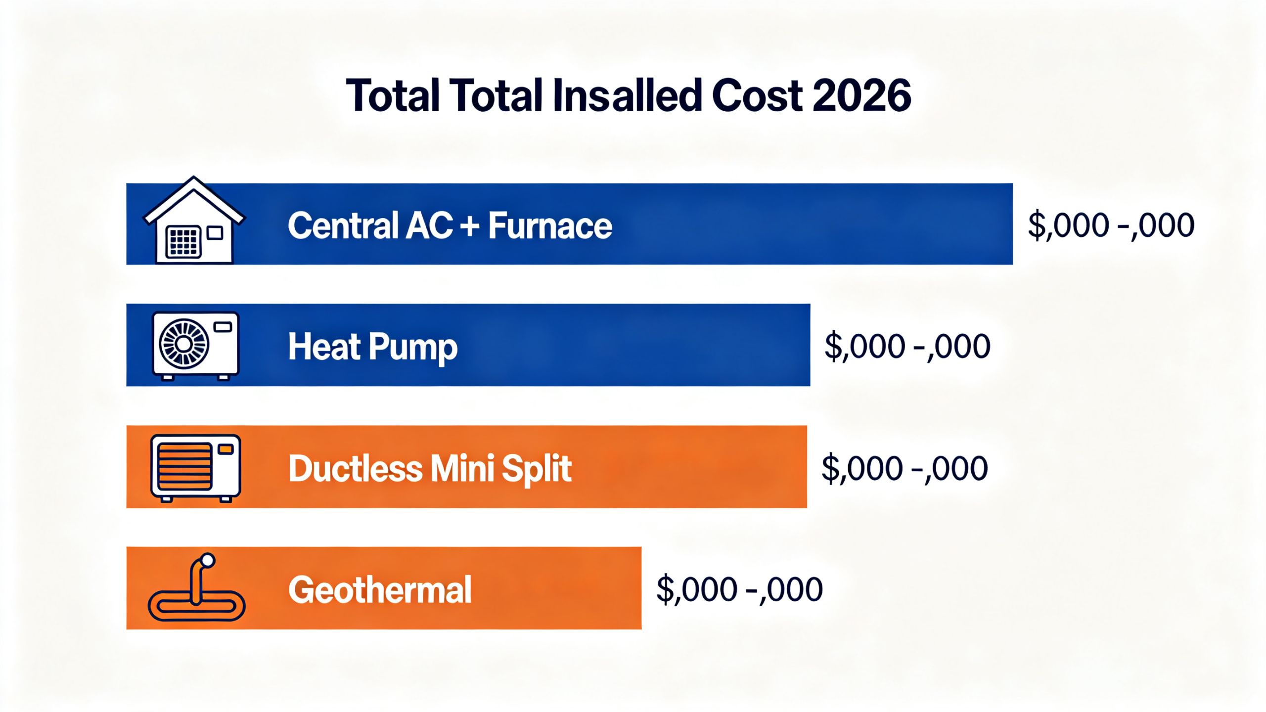 HVAC System Cost Comparison Chart