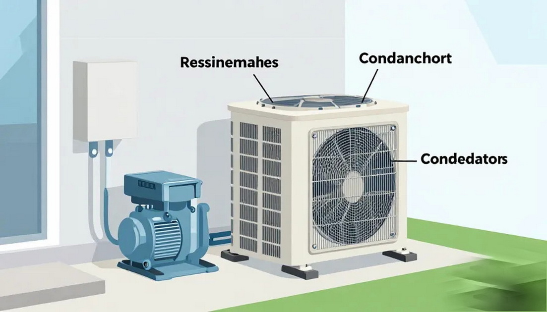 AC Condenser Basics Diagram