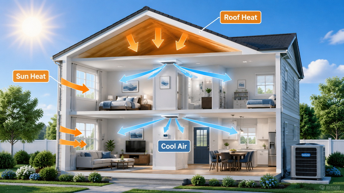 1Summer Home Heat Flow Diagram