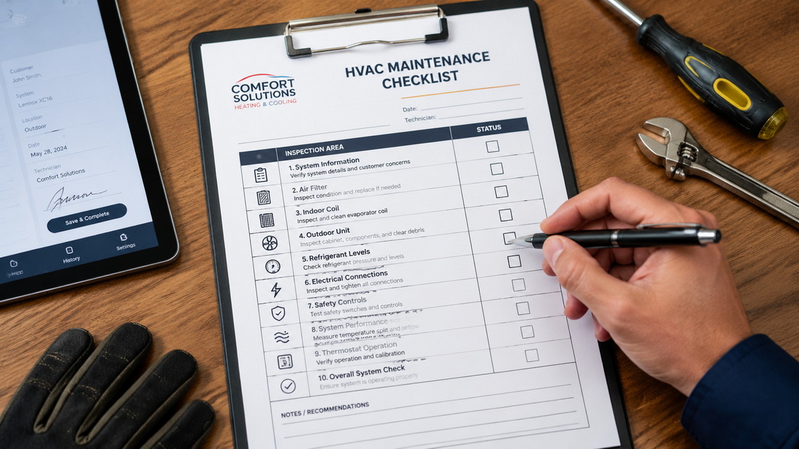 HVAC Maintenance Checklist Review