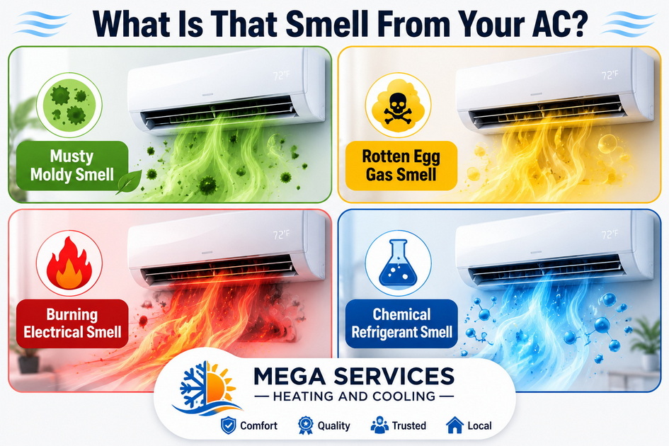AC Odor Types At A Glance