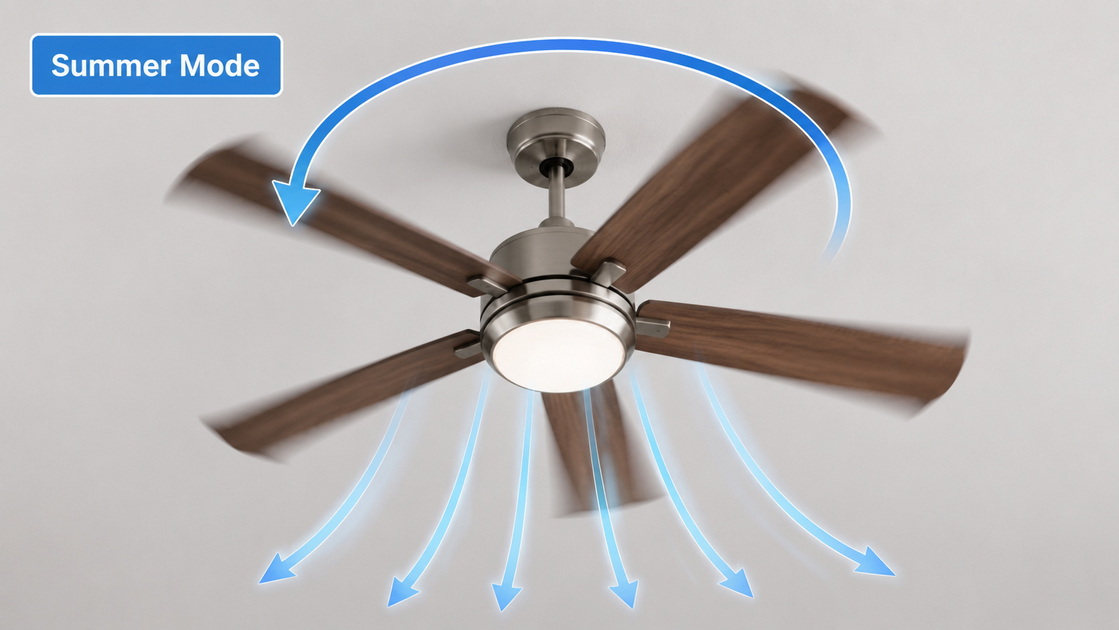 3Ceiling Fan Summer Direction Guide