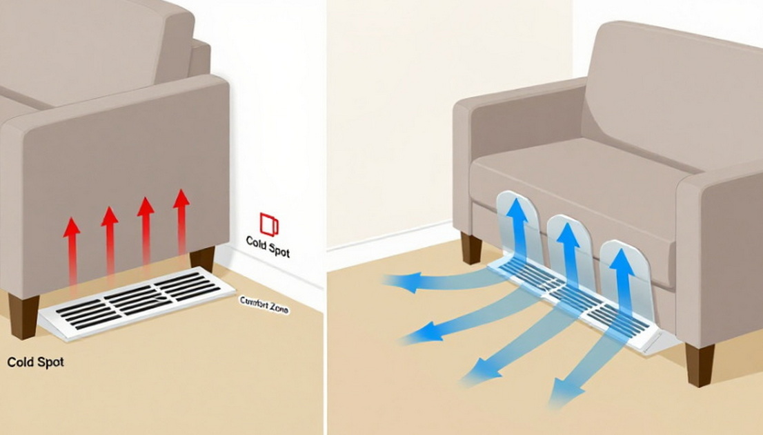 Furniture Vent Blocking Before After