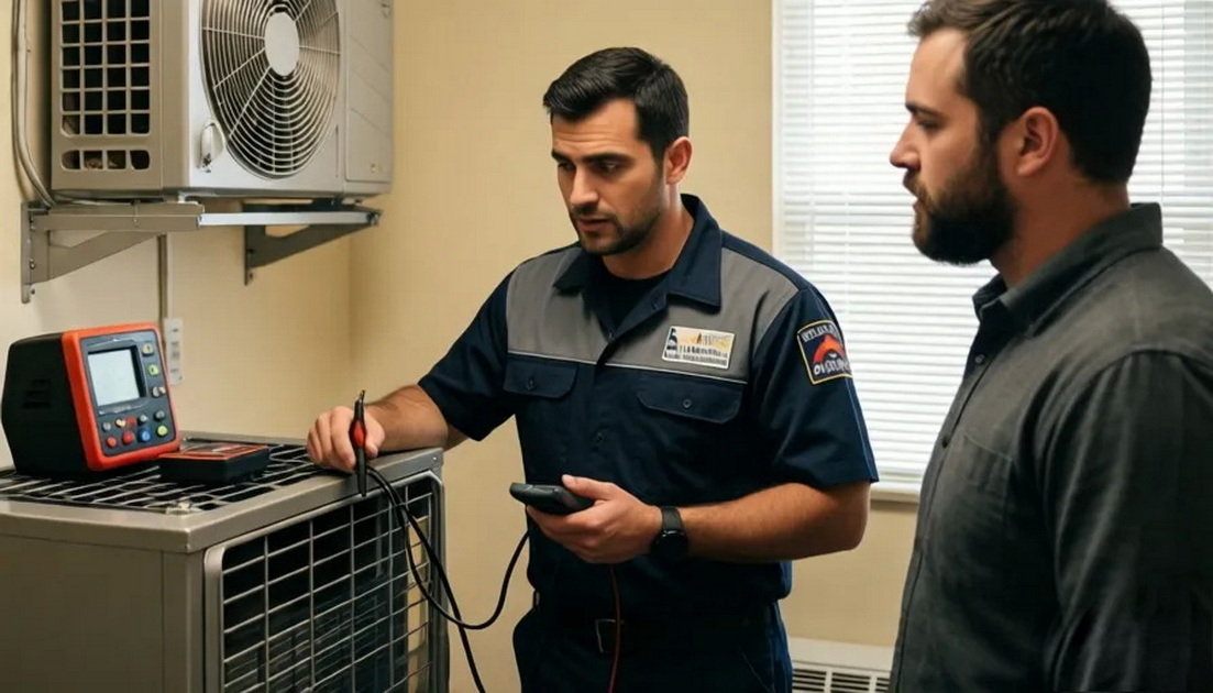 Professional HVAC Technician Home Inspection