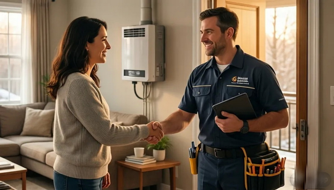 Warm Home Boiler Repair Visit