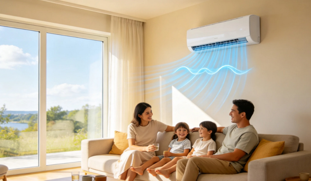 Comfortable Home with Efficient AC System Comfortable Home with Efficient AC System