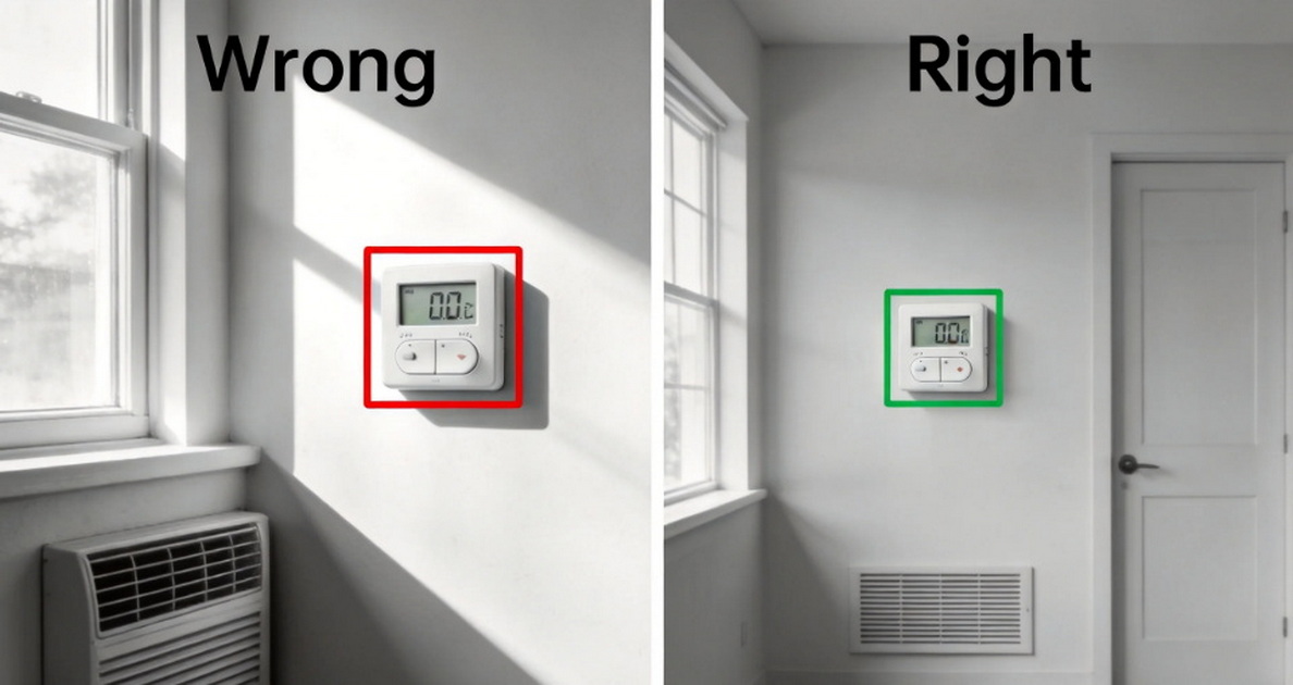 Correct Thermostat Placement Guide