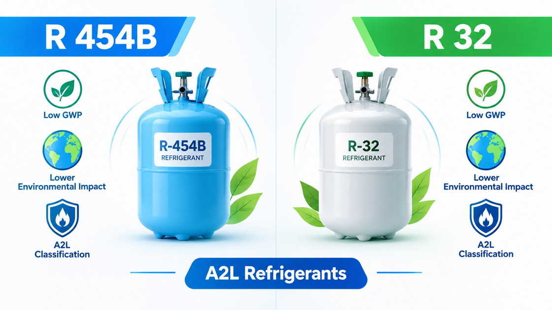 2R 454B And R 32 Comparison