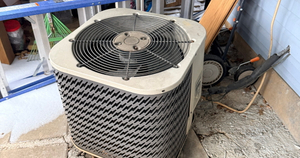 Old Aging Outdoor Condenser Unit Before Replacement.jpg