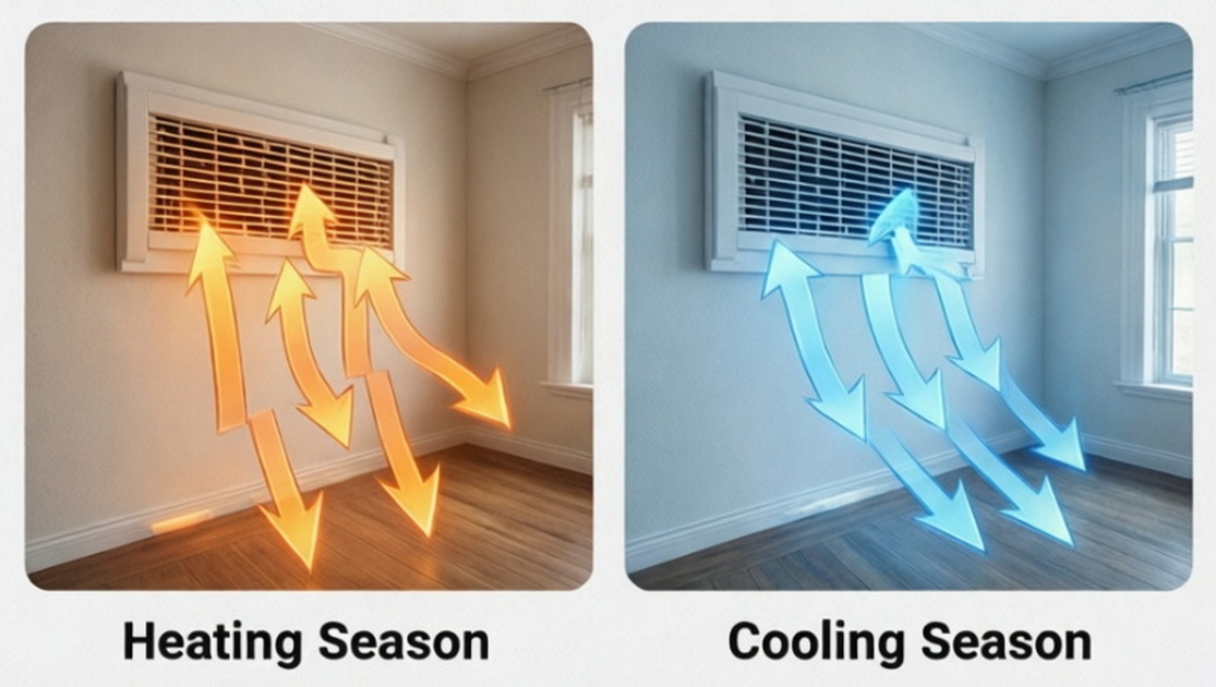 Seasonal Air Vent Direction Guide