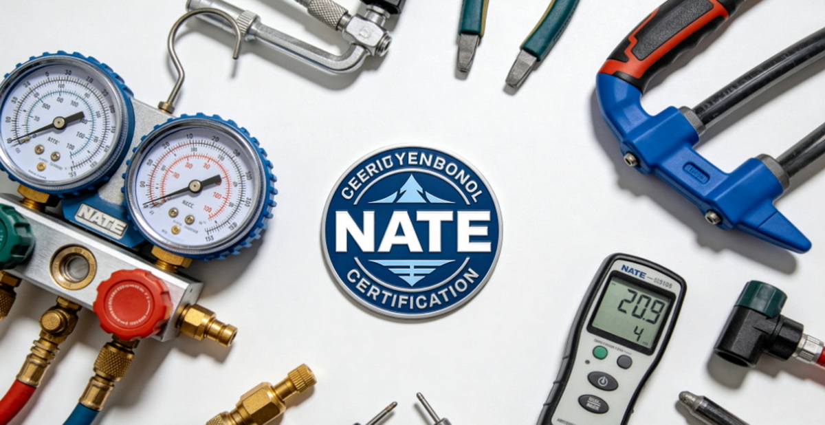 NATE Certification Badge With Tools